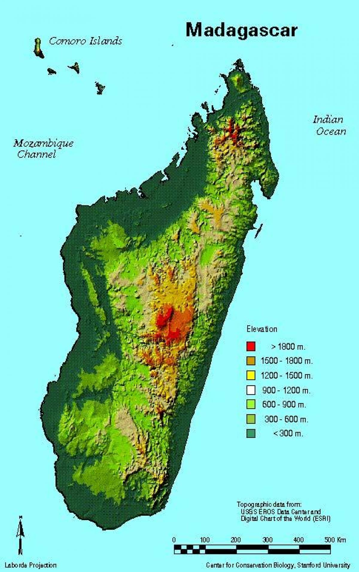 peta dari Madagascar geografi