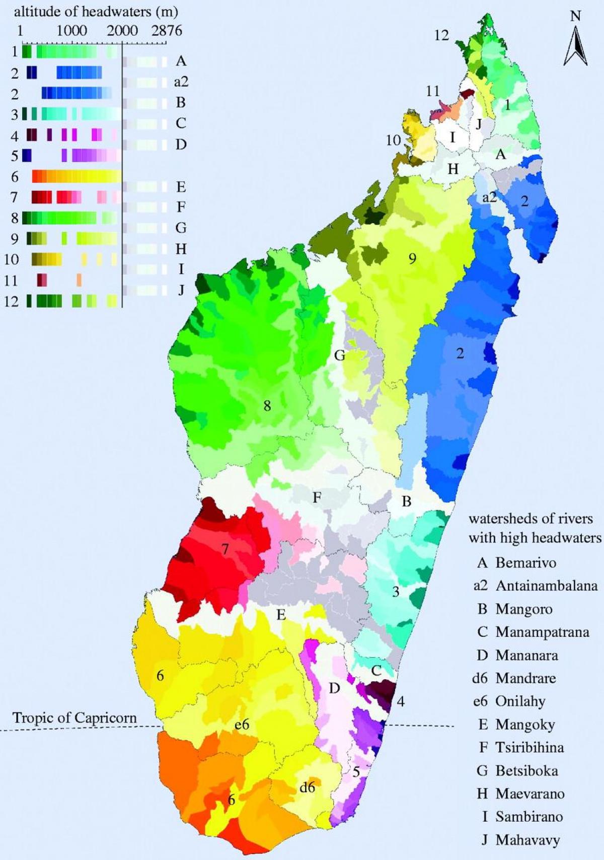 peta dari Madagascar iklim
