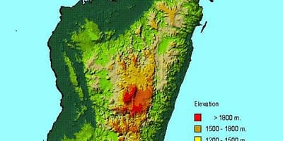 Peta dari Madagascar geografi
