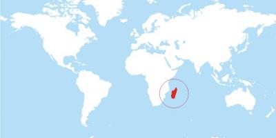 Peta dari Madagascar lokasi di dunia