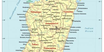 Peta dari Madagascar jalan